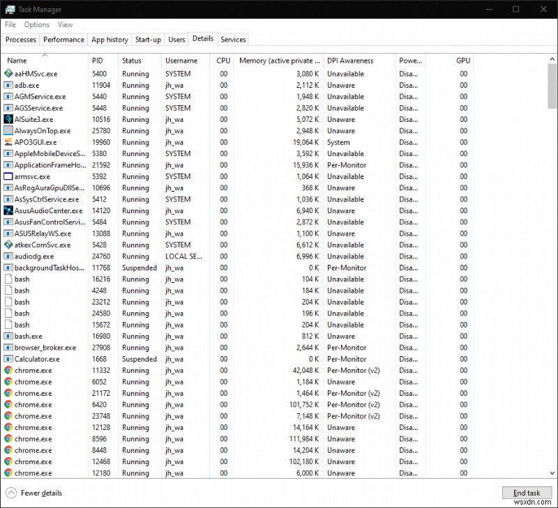 How to see what programs are running in Windows 10