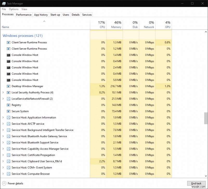 How to see what programs are running in Windows 10
