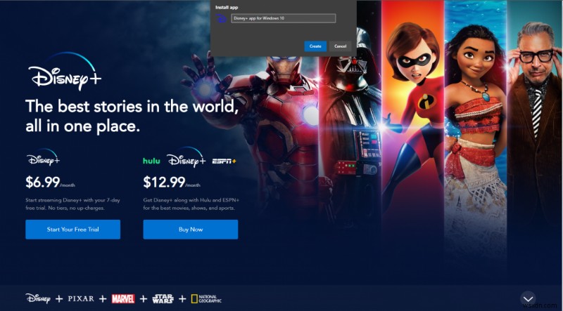How to set up Disney+ as a PWA on Windows 10