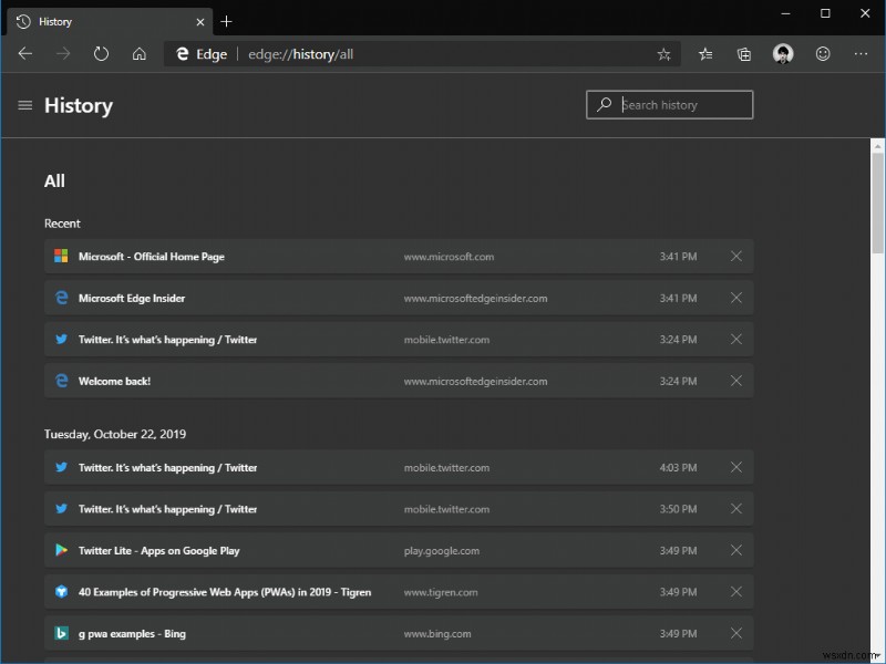 How to reopen closed tabs in Microsoft Edge Insider