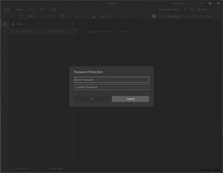 How to password protect notebook sections in OneNote on Windows, iOS, Android, and MacOS