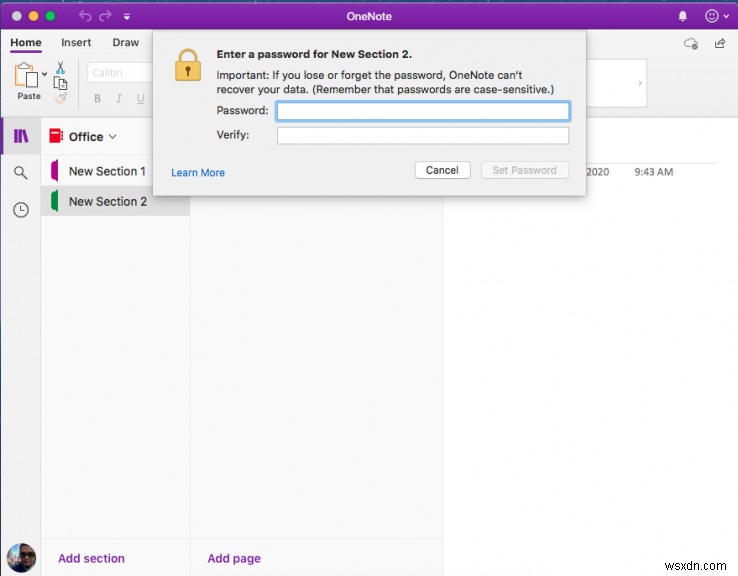 How to password protect notebook sections in OneNote on Windows, iOS, Android, and MacOS