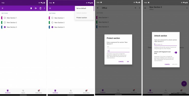 How to password protect notebook sections in OneNote on Windows, iOS, Android, and MacOS