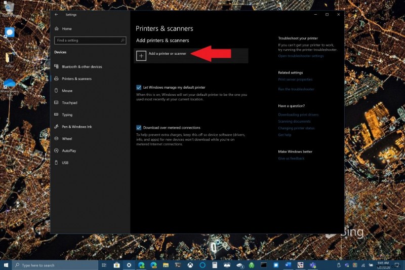 How to install a printer in Windows 10