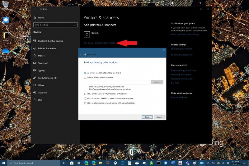 How to install a printer in Windows 10