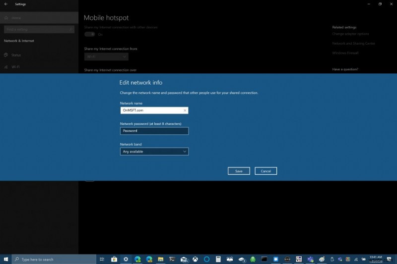 How to use your Windows 10 PC as a mobile hotspot