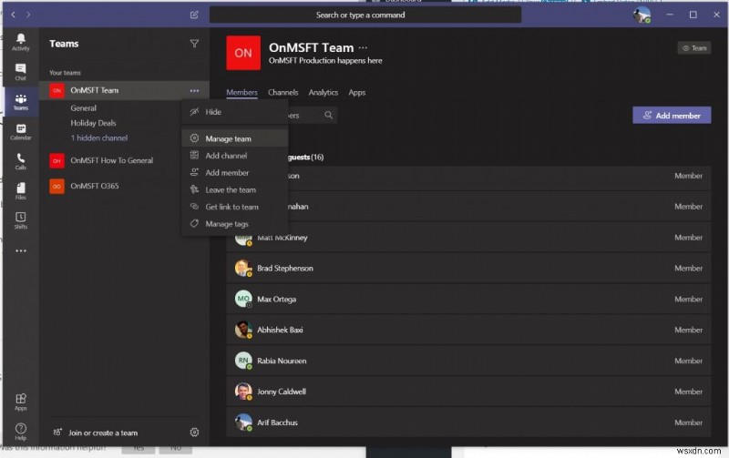 How to check online presence in Microsoft Teams
