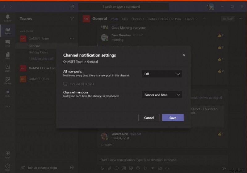 How to manage notifications in Microsoft Teams and not get annoyed