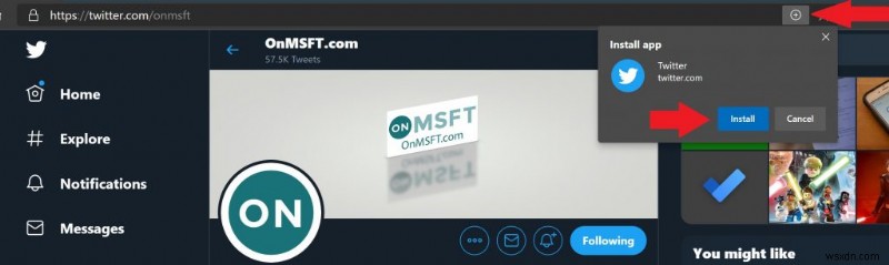 How to install a PWA on Windows 10 using Microsoft Edge