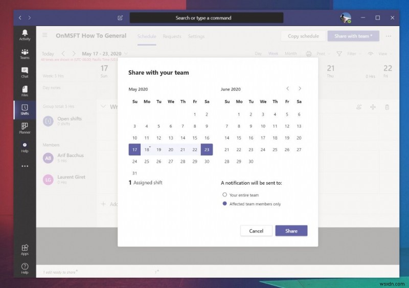 How to use Shifts in Microsoft Teams to manage work hours, schedules, and more