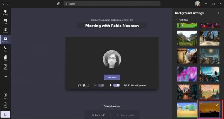 How to use Bing daily images as custom backgrounds in Microsoft Teams
