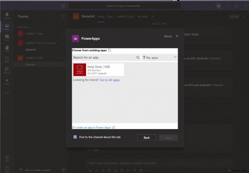 How to add Power Apps to Microsoft Teams to improve your small business workflow capabilities