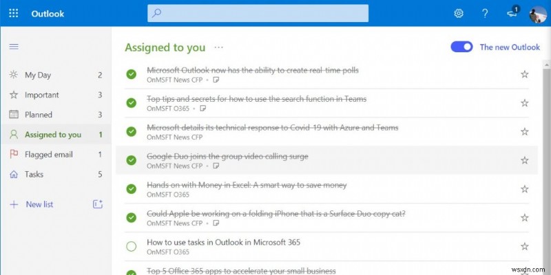 How to use To Do in Outlook with Microsoft 365 for your productivity advantage