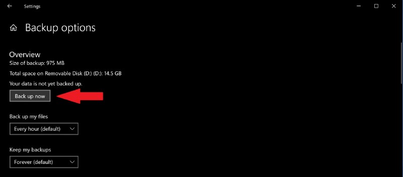 How to use File History to make a secure backup on Windows 10