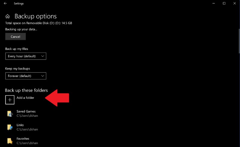 How to use File History to make a secure backup on Windows 10