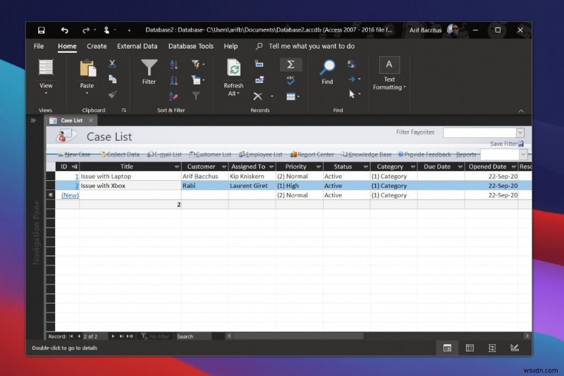 How to use Microsoft Access to create a customer service database for your small business
