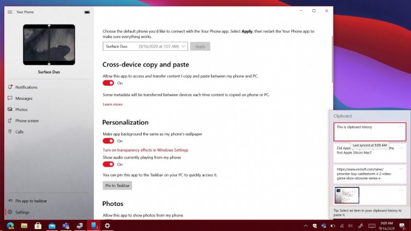 Top five tips for getting the most out of Your Phone in Windows 10