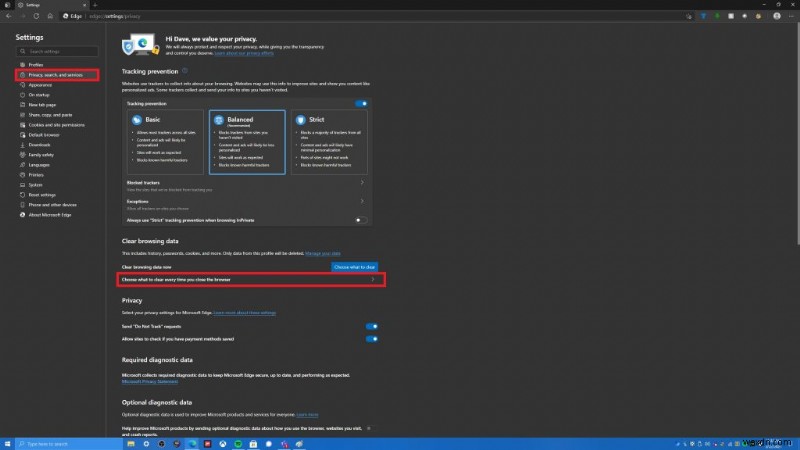 How to clear browser history automatically on Microsoft Edge