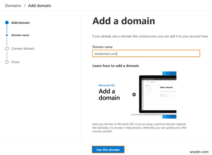 How To add a custom domain name to your Microsoft 365 account