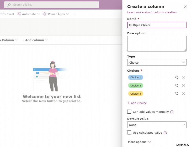 Microsoft Lists - How to create a new list from scratch