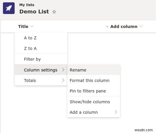 Microsoft Lists - How to create a new list from scratch