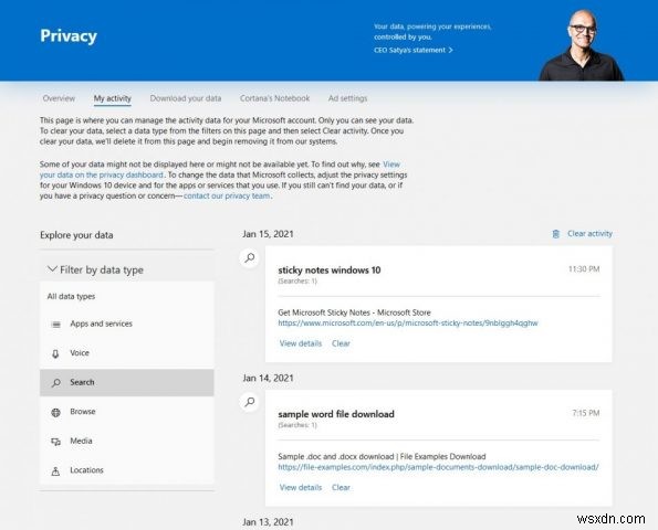 How to clear your Bing search history and Microsoft Edge history and take control of your privacy