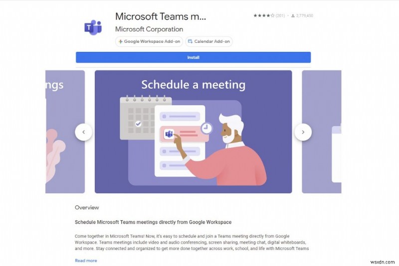 How to easily schedule a Microsoft Teams meeting from Google Calendar