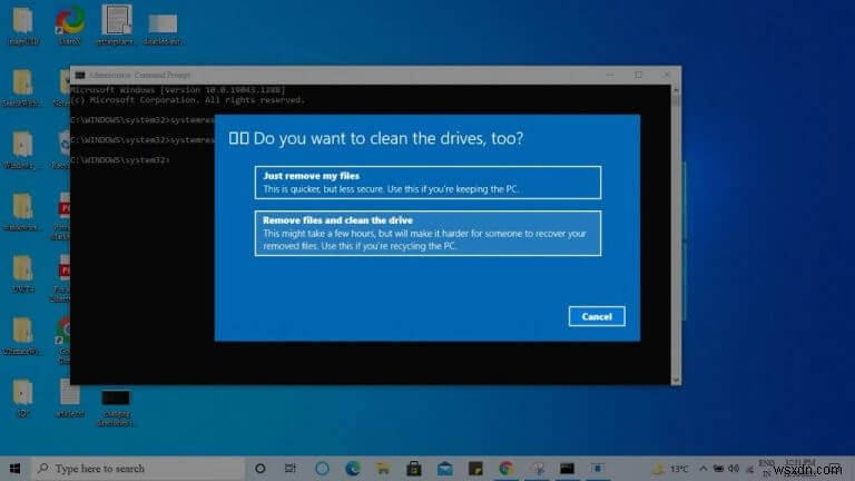 How to factory reset your Windows 10 using Command prompt