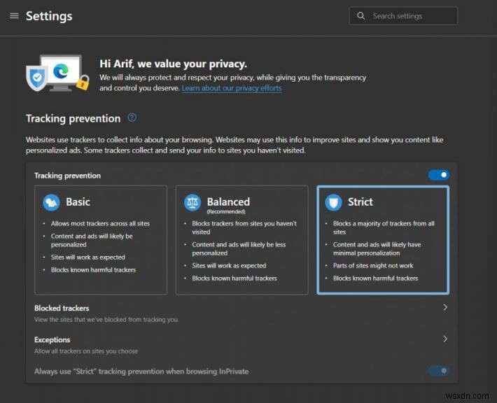 How to make Microsoft Edge as private and secure as possible