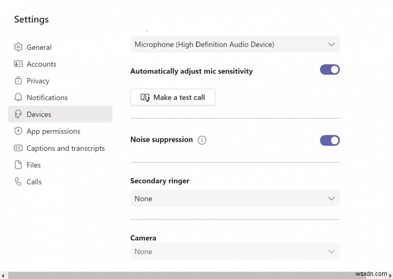 How to disable background noise in Microsoft Teams