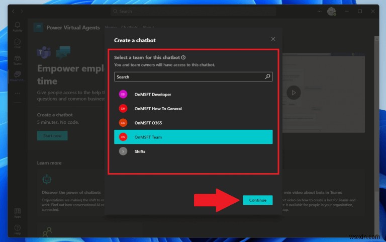 How to quickly create a Power Virtual Agents chatbot on Microsoft Teams