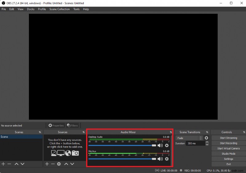 How to use OBS (Open Broadcaster Software) Studio to stream, capture, and record your gameplay content on Windows 11