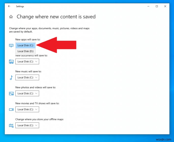How to quickly change where new apps and files are saved on Windows 10 and Windows 11