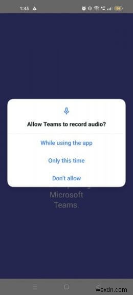 How to create or join a Teams meeting on an Android device