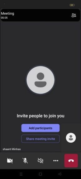 How to create or join a Teams meeting on an Android device