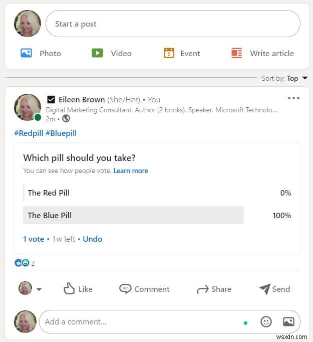 LinkedIn Polls - ask your business connections how they really feel