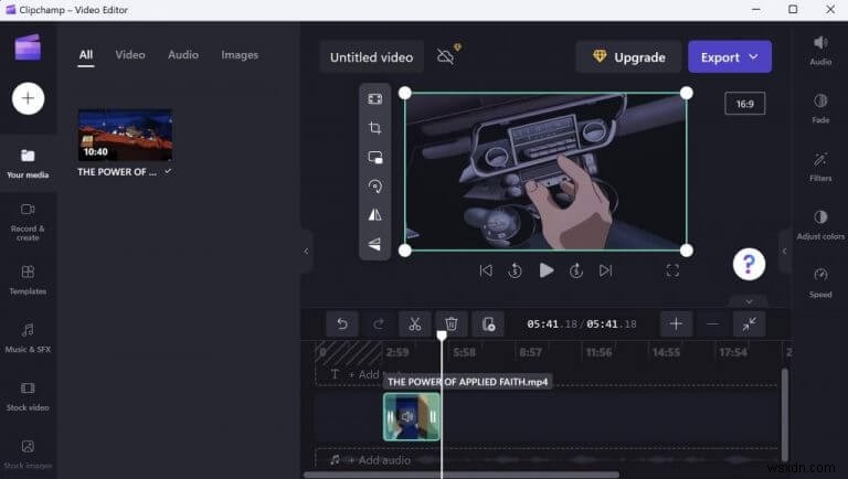 How to trim a video on Windows using Clipchamp