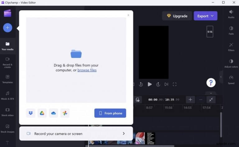 How to trim a video on Windows using Clipchamp