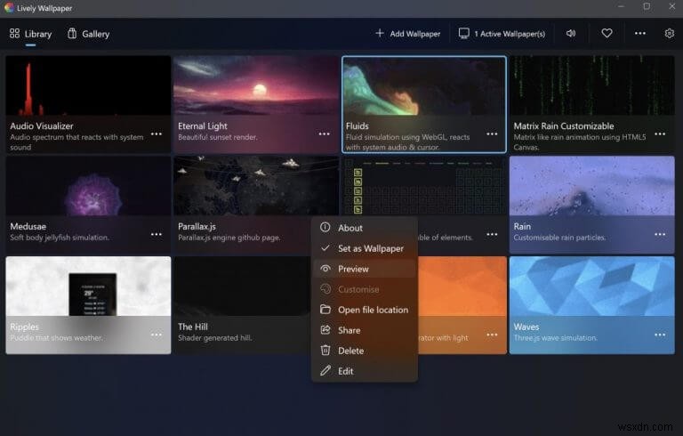 How to use a video wallpaper on Windows 10 or 11