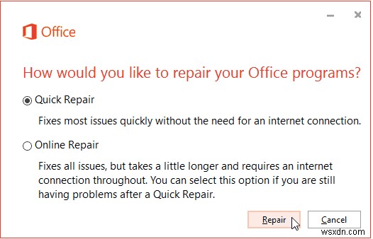 How to Fix Code 30038-28 MS Office Update Error on Windows 10