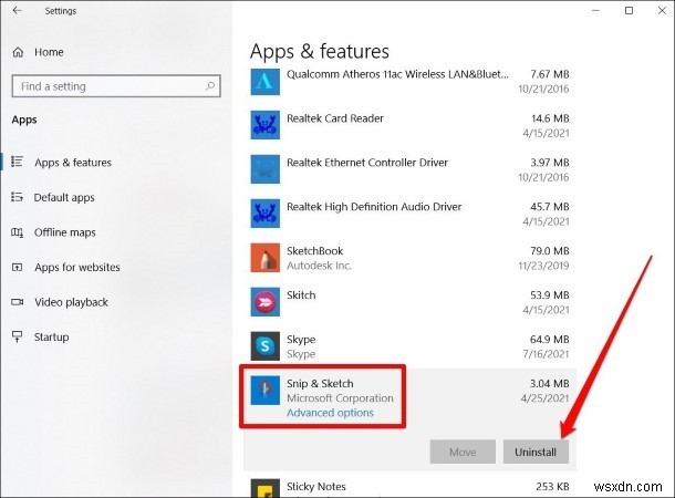 How to Fix Snip & Sketch Not Working on Windows 11 & 10
