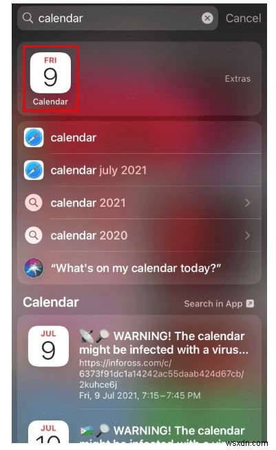 How To Remove iPhone Calendar Virus