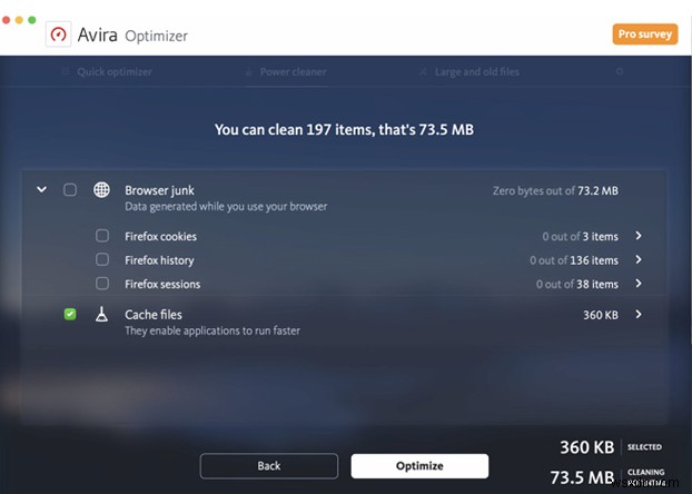 Avira Optimizer: Manage Your Mac Storage