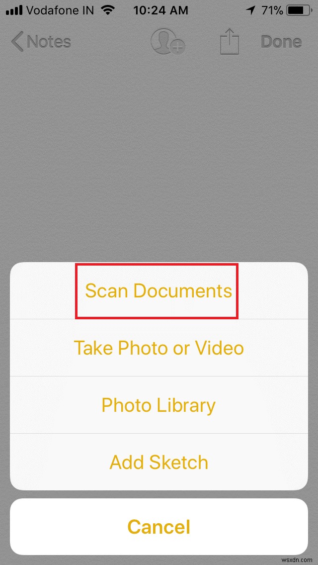 How to Scan Documents using Notes app in iOS 11
