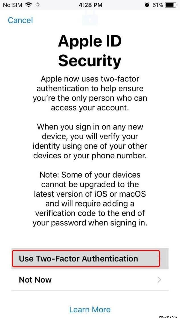How to Enable or Disable Two-Factor Authentication in iOS 11