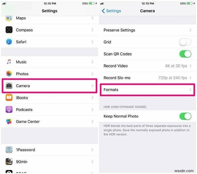 How To Disable High Efficiency Image Format in iOS 11