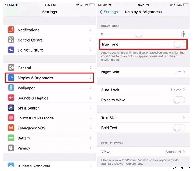 How To Disable True Tone On iPhone X, iPhone 8 And iPhone 8 Plus