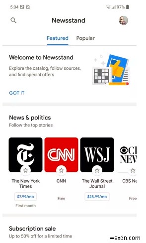 Say Hello To Google News App!