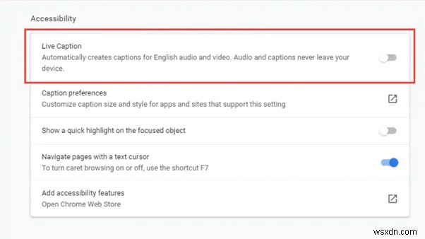 How To Enable or Disable Live Caption in Google Chrome