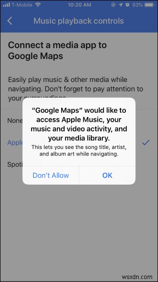 How to Use And Manage Google Maps in-app Music Controls